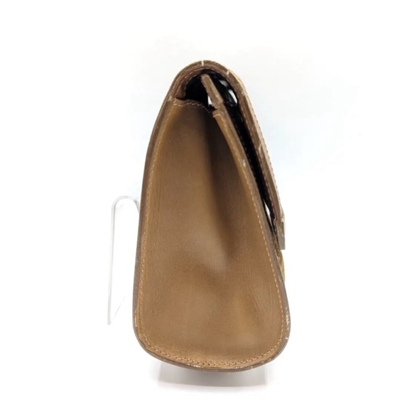 🔴SOLD🔴Gucci Vintage Flap Sherry Line Clutch bag Handbag Suede - Picture 11 of 17